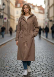 Легка видовжена парку Guess 1159864294 (Коричневий L)