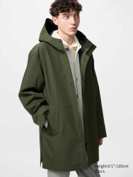 Плащ UNIQLO куртка с капюшоном 1160800481 (Зеленый M)