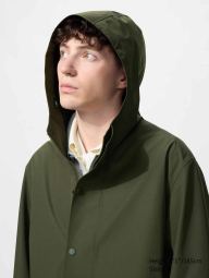 Плащ UNIQLO куртка с капюшоном 1160800481 (Зеленый M)