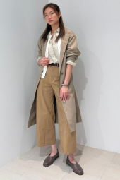 Женский длинный плащ UNIQLO 1161243487 (Бежевый M)