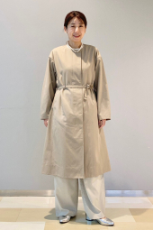 Женский длинный плащ UNIQLO 1161243487 (Бежевый M)