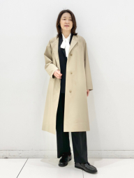 Женский длинный плащ UNIQLO 1161243487 (Бежевый M)