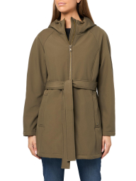 Женский плащ Tommy Hilfiger с капюшоном 1161485734 (Зеленый XL)