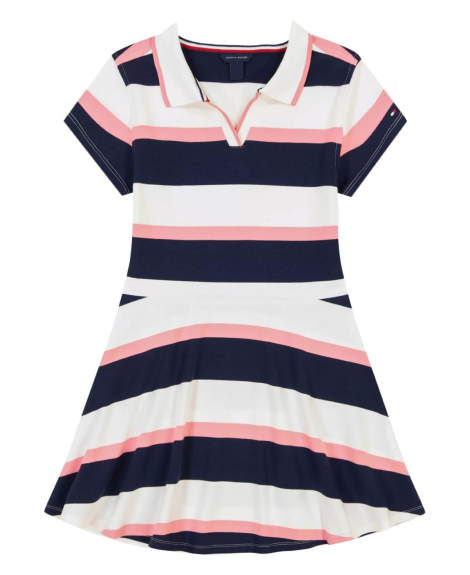Детское платье-поло Tommy Hilfiger в полоску 1159838164 (Разные цвета M)