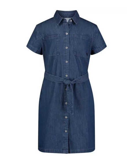 Стильное детское платье-рубашка Calvin Klein с коротким рукавом 1159838991 (Синий S)