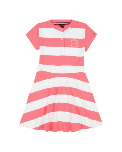 Дитяче плаття Tommy Hilfiger в смужку 1159839025 (рожевий S)