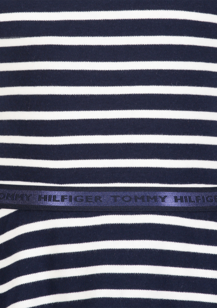 Эластичное детское платье Tommy Hilfiger в полоску 1159839472 (Синий/Белый L)