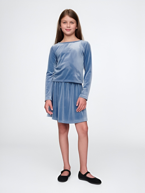 Детская юбка GAP велюр 1159840876 (Синий L)