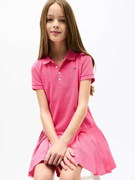 Детское платье-поло Tommy Hilfiger 1159842633 (Розовый XL)