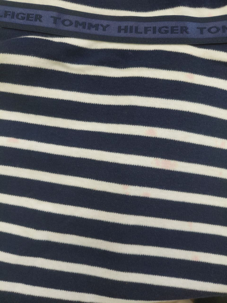 Эластичное детское платье Tommy Hilfiger в полоску 1159843148 (Синий/Белый XL)