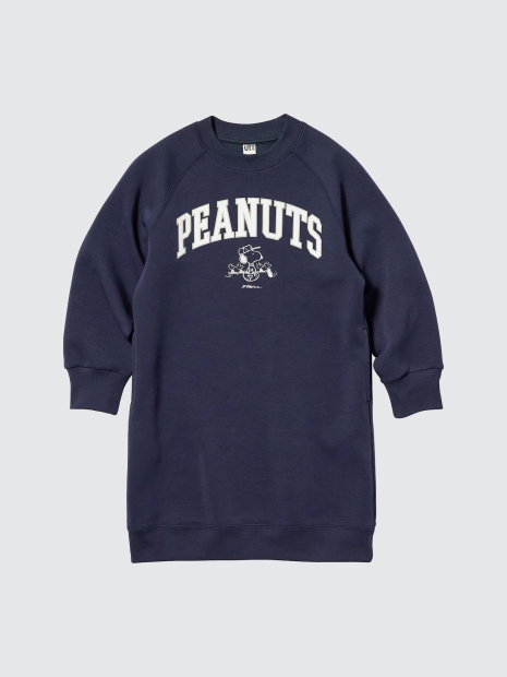 Дитяча сукня UNIQLO UT Graphic Peanuts з кишенями 1159850355 (Синій 11-12) на зріст 150 см