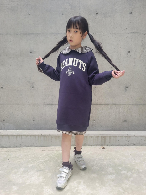 Дитяча сукня UNIQLO UT Graphic Peanuts з кишенями 1159850355 (Синій 11-12) на зріст 150 см