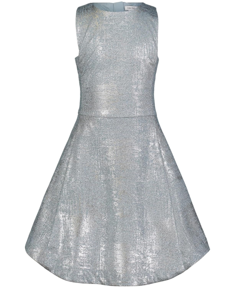 Блестящее платье для девочек Calvin Klein 1159850682 (Голубой 8) на рост 130-136 см