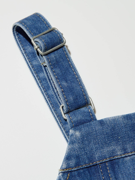 Джинсова дитяча сукня-комбінезон UNIQLO 1159855263 (Синій 105-115) на зріст 155-165 см