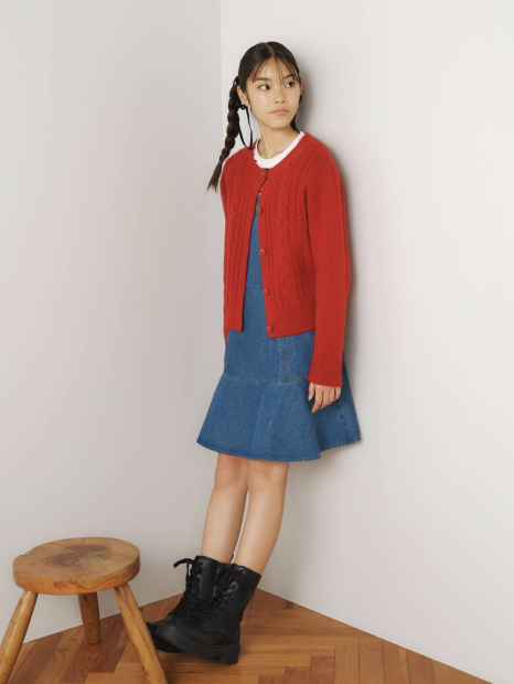 Джинсова дитяча сукня-комбінезон UNIQLO 1159855263 (Синій 105-115) на зріст 155-165 см