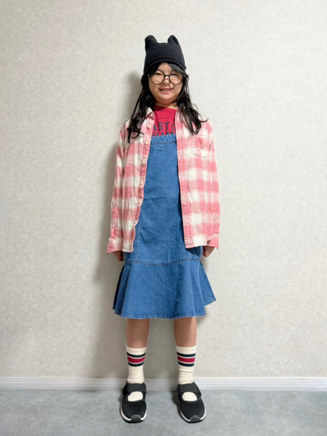 Джинсова дитяча сукня-комбінезон UNIQLO 1159855263 (Синій 105-115) на зріст 155-165 см