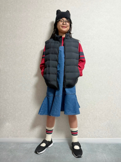 Джинсова дитяча сукня-комбінезон UNIQLO 1159855263 (Синій 105-115) на зріст 155-165 см