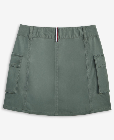 Хлопковая юбка-карго Tommy Hilfiger для девочек 1159864382 (Зеленый 14) на рост 165 см