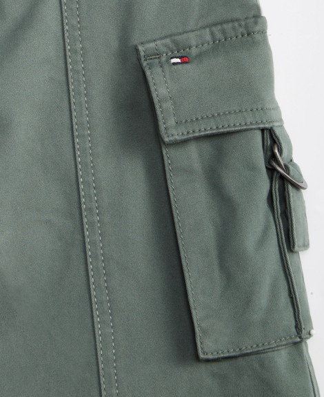 Хлопковая юбка-карго Tommy Hilfiger для девочек 1159864382 (Зеленый 14) на рост 165 см