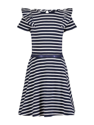 Эластичное детское платье Tommy Hilfiger в полоску 1159843148 (Синий/Белый XL)