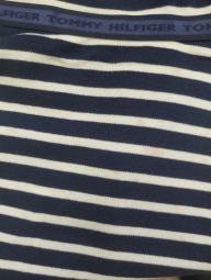 Эластичное детское платье Tommy Hilfiger в полоску 1159843148 (Синий/Белый XL)