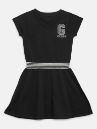Детское платье GUESS с логотипом из страз 1159844725 (Черный 14)