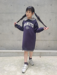 Дитяча сукня UNIQLO UT Graphic Peanuts з кишенями 1159850355 (Синій 11-12) на зріст 150 см