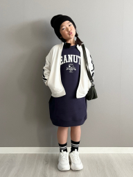 Дитяча сукня UNIQLO UT Graphic Peanuts з кишенями 1159850355 (Синій 11-12) на зріст 150 см