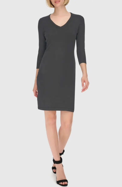 Жіноча сукня Calvin Klein з V-подібним вирізом 1159840996 (Сірий XL)