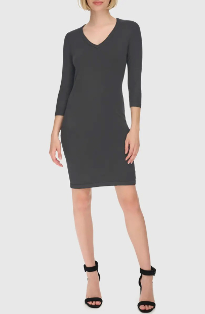 Жіноча сукня Calvin Klein з V-подібним вирізом 1159840996 (Сірий XL)