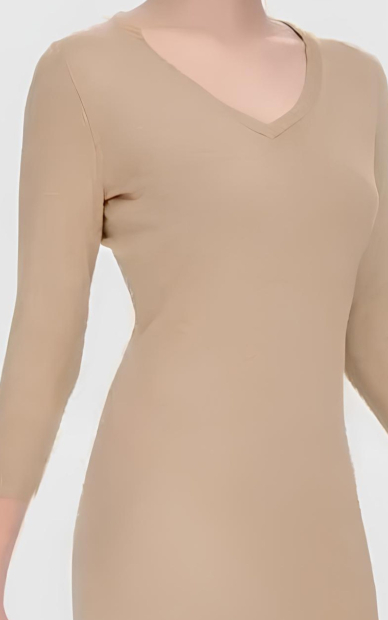 Жіноча сукня Calvin Klein з V-подібним вирізом 1159840990 (Бежевий XL)