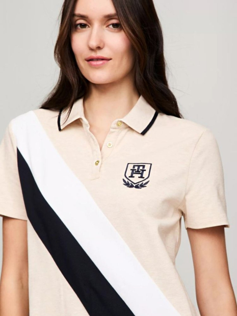 Жіноче плаття-поло Tommy Hilfiger з логотипом 1159841404 (Бежевий S)