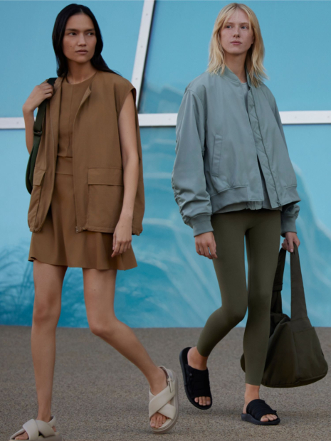 Женское короткое платье Uniqlo AIRism с шортиками 1159841544 (Коричневый M)