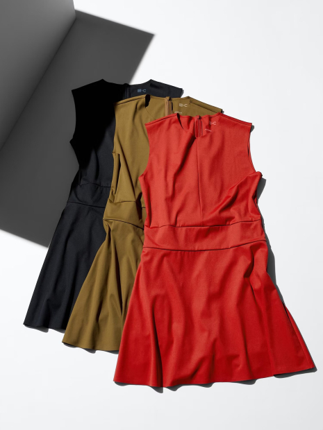 Женское короткое платье Uniqlo AIRism с шортиками 1159841599 (Черный XL)