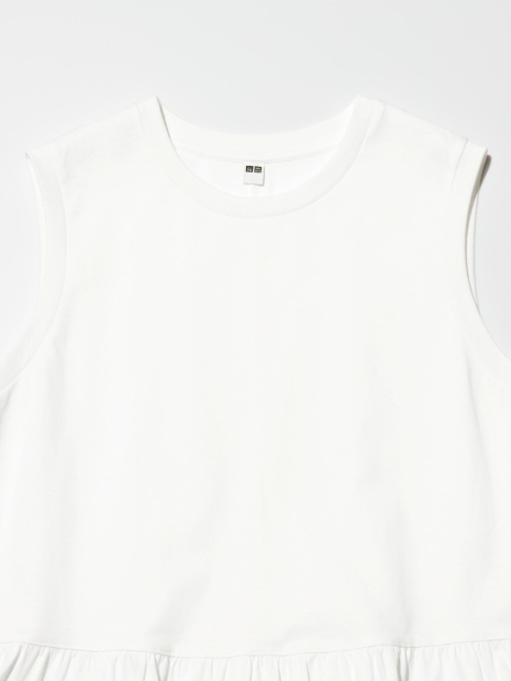 Женское платье Uniqlo из мерсеризованного хлопка 1159842670 (Белый M)
