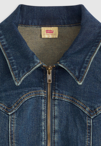 Женское джинсовое платье Levi's на молнии 1159846086 (Синий S)