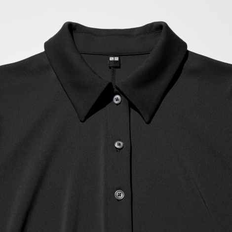 Коротке жіноче плаття-поло Uniqlo 1159848361 (Чорний S)