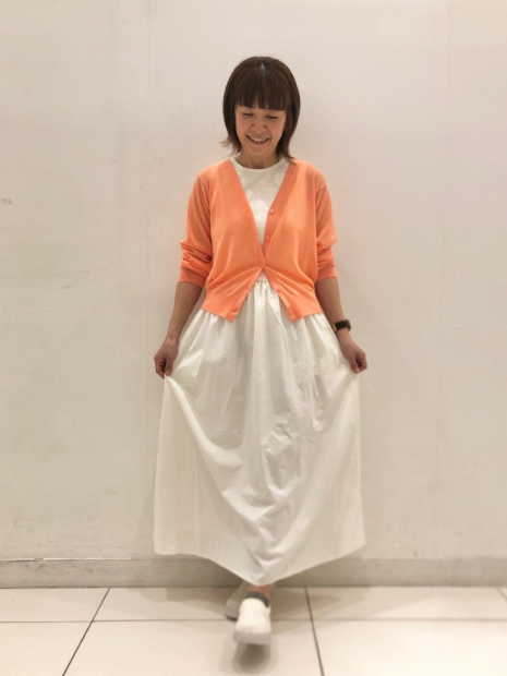 Комбіноване плаття-міді Uniqlo 1159849100 (Молочний L)