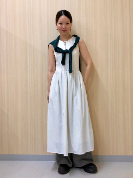 Комбіноване плаття-міді Uniqlo 1159849100 (Молочний L)