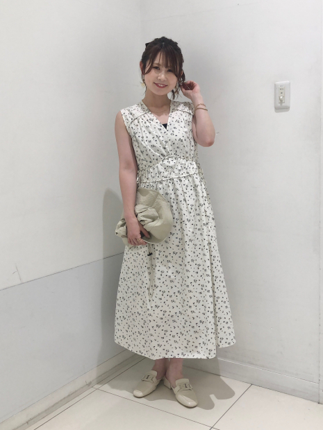 Хлопковое платье Uniqlo с принтом 1159851321 (Белый XS)