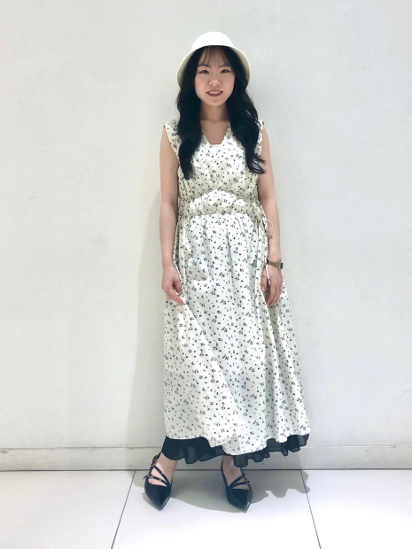 Хлопковое платье Uniqlo с принтом 1159851321 (Белый XS)