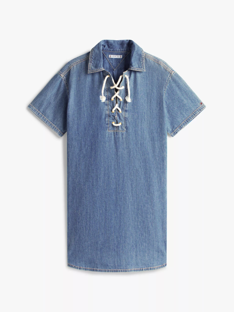 Женское платье Tommy Hilfiger с декоративными завязками 1159851511 (Синий S)