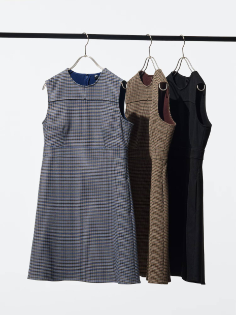 Женское короткое платье Uniqlo 1159852575 (Черный XS)