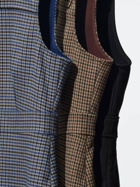 Женское короткое платье Uniqlo 1159853343 (Коричневый S)