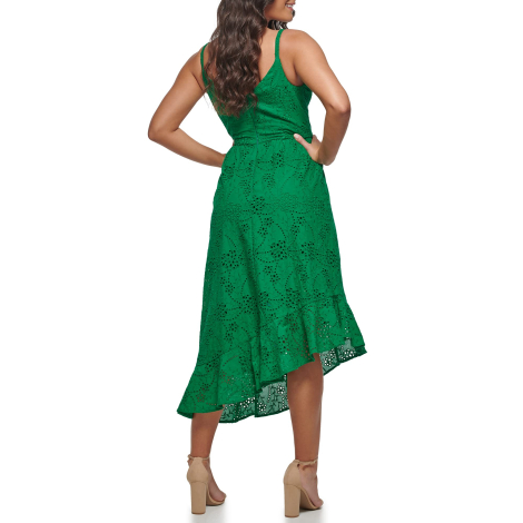 Женское платье миди GUESS с перфорацией 1159854005 (Зеленый 14)