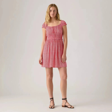 Легкое женское платье Levi's с принтом 1159854295 (Красный S)