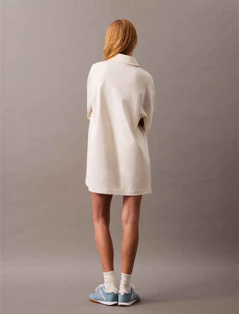 Платье-поло Calvin Klein с длинным рукавом 1159854334 (Молочный XS)