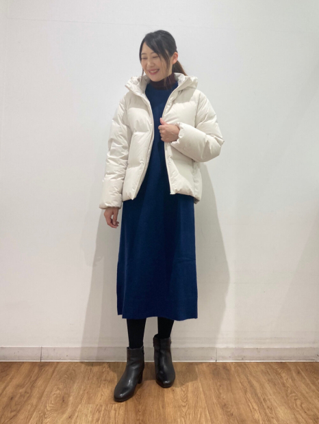 Платье из пряжи Soufflé от Uniqlo 1159855327 (Синий XS)