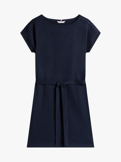 Женское платье с поясом Tommy Hilfiger 1159856085 (Синий S)