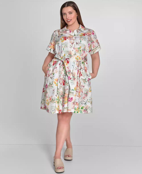 Женское платье Karl Lagerfeld Paris с принтом 1159856173 (Разные цвета 16W)